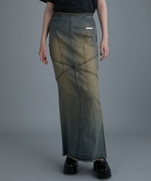 PRANK PROJECT | 【24AUTUMN PRE ORDER】デニムストレートマキシスカート / Denim Straight Maxi Skirt(デニムスカート)