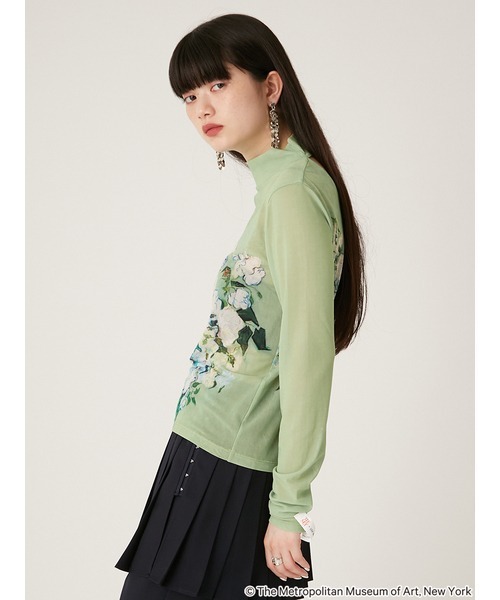 LILY BROWN（リリーブラウン）の「【The Metropolitan Museum of Art】シアートップス（Tシャツ/カットソー・レディース・ベージュ/ネイビー/グリーン/ライトブルー・FREE）」の10枚目の写真