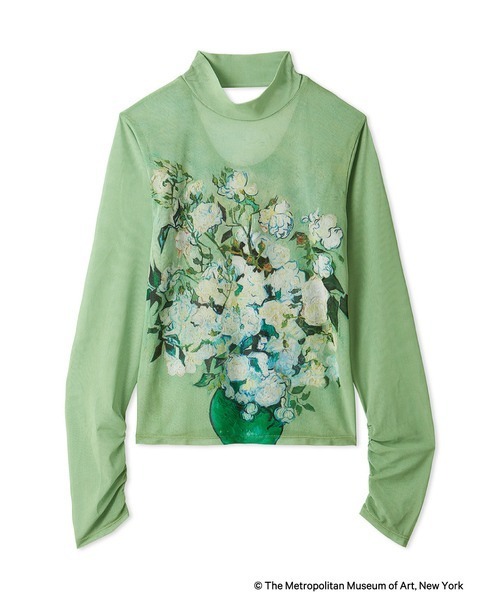 LILY BROWN（リリーブラウン）の「【The Metropolitan Museum of Art】シアートップス（Tシャツ/カットソー・レディース・ベージュ/ネイビー/グリーン/ライトブルー・FREE）」の16枚目の写真