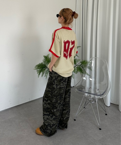 sedacle(セダクル)の「ナンバリングサマーポロニット(Tシャツ/カットソー・メンズ・ベージュ/ライトブルー/アイボリー・SMALL/LARGE/MEDIUM)」の17枚目の写真