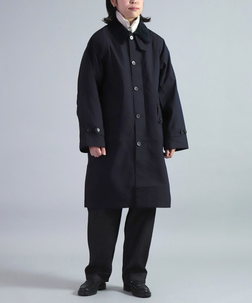 OMNIGOD（オムニゴッド）の「[OMNIGOD womens / オムニゴッド] インディゴＮＣクロス ストームコート（ステンカラーコート・レディース・インディゴブルー・0）」の3枚目の写真