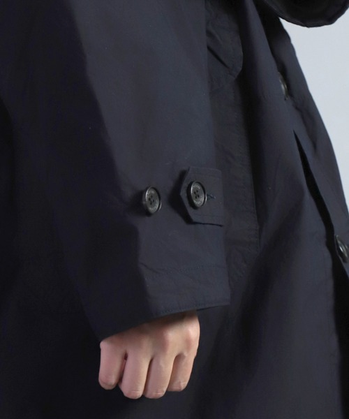 OMNIGOD（オムニゴッド）の「[OMNIGOD womens / オムニゴッド] インディゴＮＣクロス ストームコート（ステンカラーコート・レディース・インディゴブルー・0）」の9枚目の写真