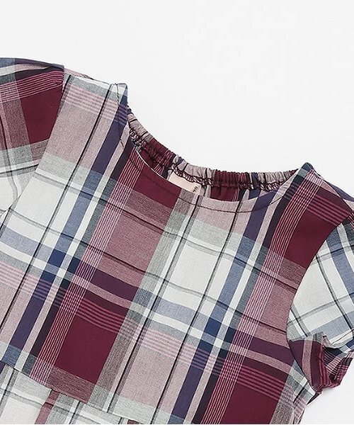 petit main(プティマイン)の「【リンク】マドラスワンピース(キッズ)(ワンピース・キッズ・レッド/ブルー・80cm/90cm/100cm/110cm/120cm/130cm)」の4枚目の写真