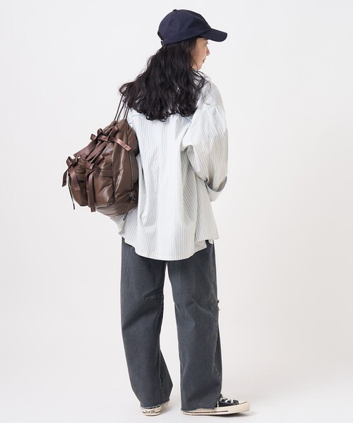 FREAK'S STORE(フリークスストア)の「パジャマシャツ/ストライプシャツ(シャツ/ブラウス・レディース・ベージュ/サックスブルー・フリ-)」の18枚目の写真