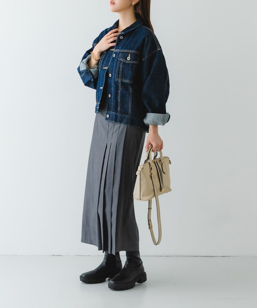 RODE SKO（ロデスコ）の「メタルストラップミニボストンバッグ（ボストンバッグ・レディース・ブラック/アイボリー/モカ・ONE）」の10枚目の写真