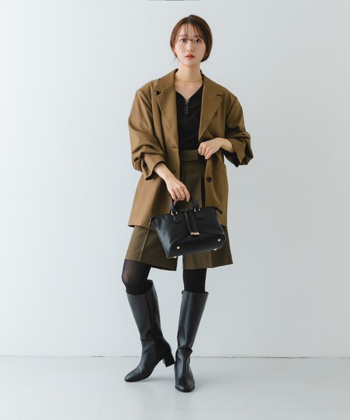 RODE SKO（ロデスコ）の「メタルストラップミニボストンバッグ（ボストンバッグ・レディース・ブラック/アイボリー/モカ・ONE）」の19枚目の写真