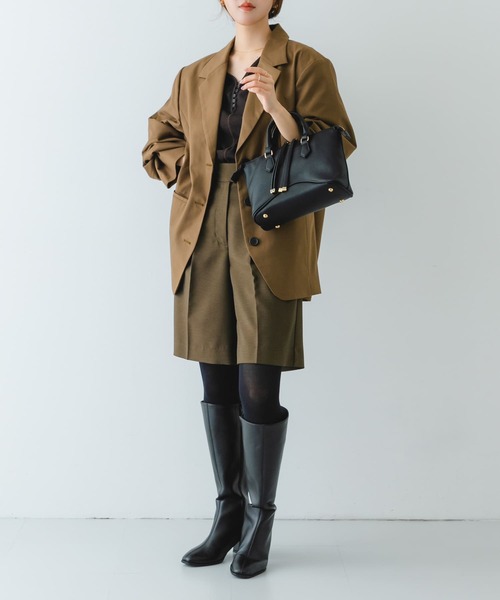 RODE SKO（ロデスコ）の「メタルストラップミニボストンバッグ（ボストンバッグ・レディース・ブラック/アイボリー/モカ・ONE）」の20枚目の写真