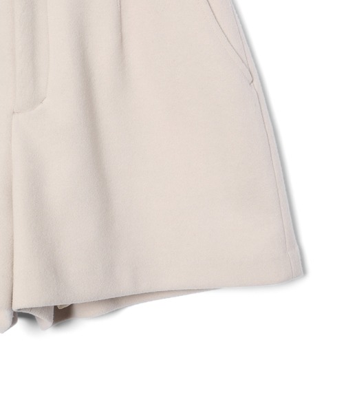 VIS(ビス)の「【洗える】ジャージメルトンショートパンツ(その他パンツ・レディース・ベージュ/チャコールグレー/ブラック・M/S)」の4枚目の写真