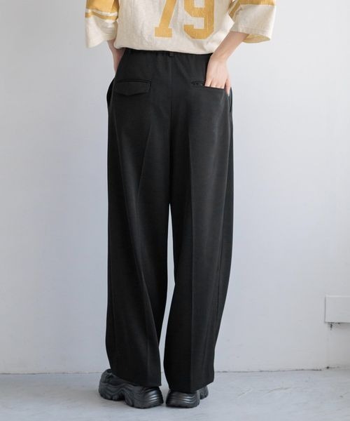 LOWRYS FARM（ローリーズファーム）の「ダブルタックワイドパンツ　128594（スラックス・レディース・アイボリー/ブラック/ブルー・MEDIUM/LARGE）」の16枚目の写真