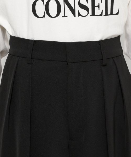 セール】ダブルタックワイドパンツ 128594（スラックス）｜LOWRYS FARM