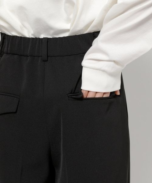 セール】ダブルタックワイドパンツ 128594（スラックス