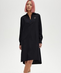 Open Collar Shirt Dress