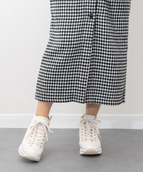 bussola】撥水サイドジップハイカットスニーカー(945828)（スニーカー