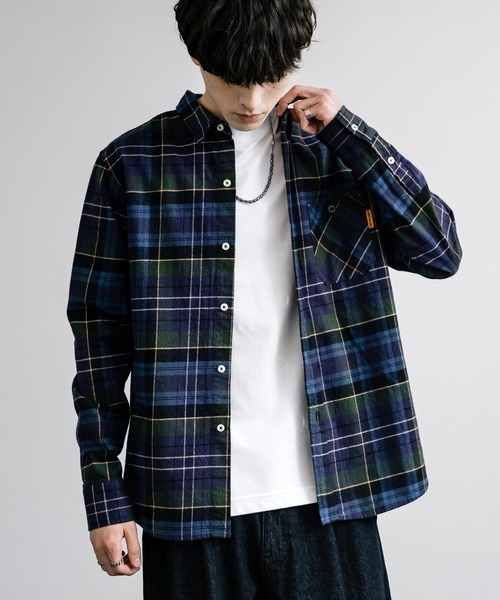 KRIFF MAYER(クリフメイヤー)の「KRIFF MAYER クリフメイヤー コットンビエラチェック長袖シャツ 2413500(シャツ/ブラウス・メンズ・マルチ/レッド/チャコールグレー/ネイビー/ナチュラル・L/XL/M)」の1枚目の写真