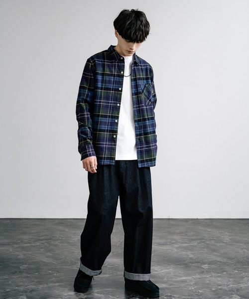 KRIFF MAYER(クリフメイヤー)の「KRIFF MAYER クリフメイヤー コットンビエラチェック長袖シャツ 2413500(シャツ/ブラウス・メンズ・マルチ/レッド/チャコールグレー/ネイビー/ナチュラル・L/XL/M)」の17枚目の写真