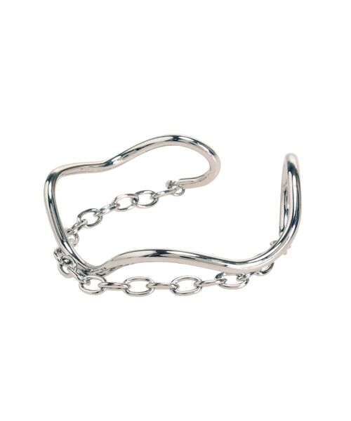 MURUA（ムルーア）の「チェーンカーブダブルバングル（バングル/リストバンド・レディース・シルバー・FREE）」の6枚目の写真