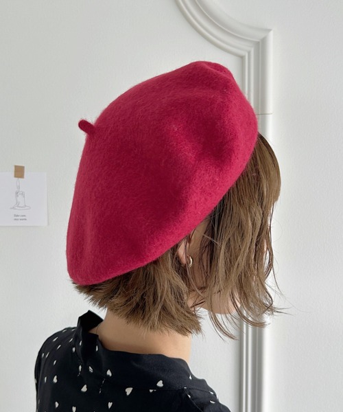 セール】【11色展開】ベーシックベレー帽（ハンチング/ベレー帽