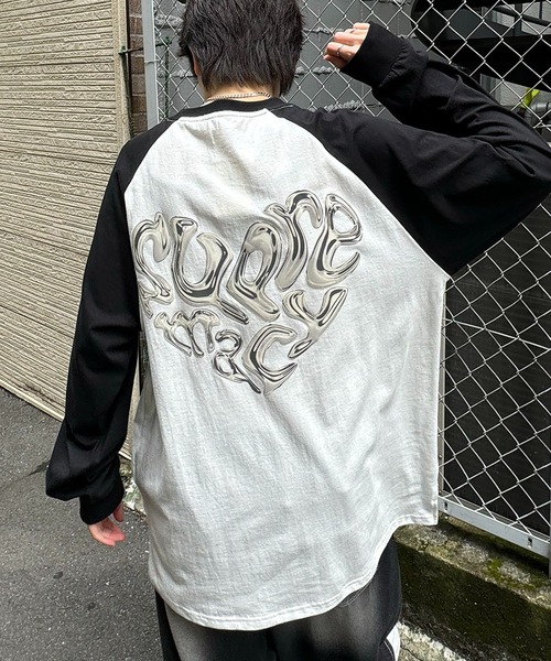 ILL'S(イルズ)の「【ILL'S】メタルハートロゴ ビッグシルエット バックプリントロンT(Tシャツ/カットソー・メンズ・ホワイト/ホワイト×ブラック/ブラック・M/L)」の19枚目の写真