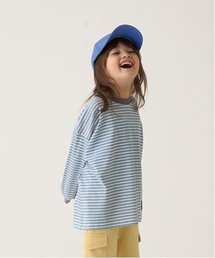 b・ROOM | 【型崩れしないやわらかコットン】プリントミジンボーダービッグシルエットTシャツ(Tシャツ/カットソー)