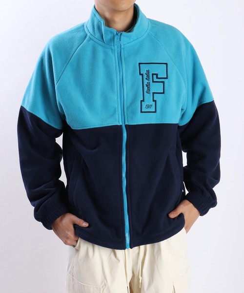 FILA バイカラー マイクロフリース トラックジャケット