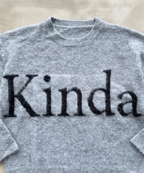 SHAGGIE（シャギー）の「【ユニセックス】ウール混リッチシャギープルオーバーニット（ニット/セーター・レディース・ホワイト/パープル/グレー・FREE）」の6枚目の写真