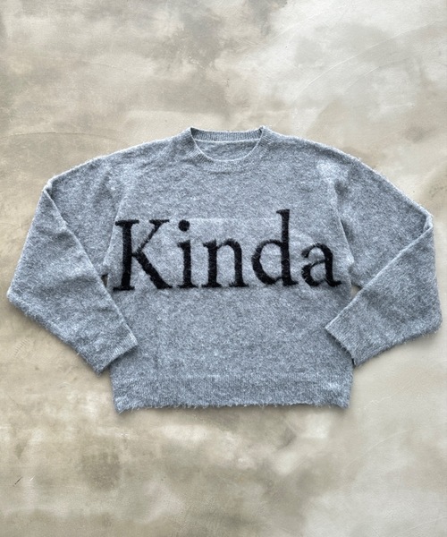 SHAGGIE（シャギー）の「【ユニセックス】ウール混リッチシャギープルオーバーニット（ニット/セーター・レディース・ホワイト/パープル/グレー・FREE）」の4枚目の写真