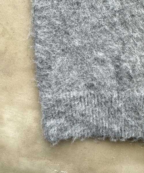 SHAGGIE（シャギー）の「【ユニセックス】ウール混リッチシャギープルオーバーニット（ニット/セーター・レディース・ホワイト/パープル/グレー・FREE）」の9枚目の写真