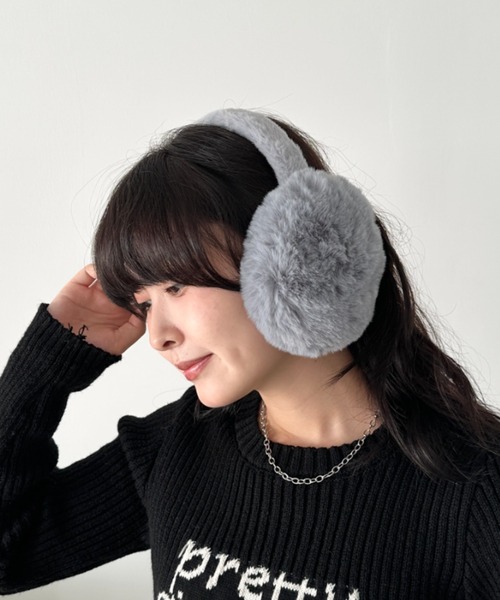 【本日限定値下】UGG ブラック ファー イヤーマフ セール】フェイクファーイヤーマフ（イヤーマフ）｜CLEA（クレア）の