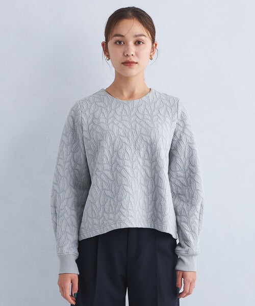 green label relaxing（グリーンレーベルリラクシング）の「フクレジャカード プルオーバー カットソー（Tシャツ/カットソー・レディース・ブラック/ホワイト/ライトブルー・FREE）」の5枚目の写真