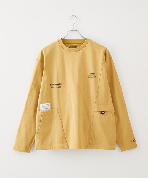 B.C STOCK(ベーセーストック)の「OLIVEDRAB CARRY PKT ロングスリーブTEE(Tシャツ/カットソー・メンズ・ホワイト/ブルー/グレー系その他/ライトイエロー・MEDIUM/LARGE/X-LARGE)」の4枚目の写真
