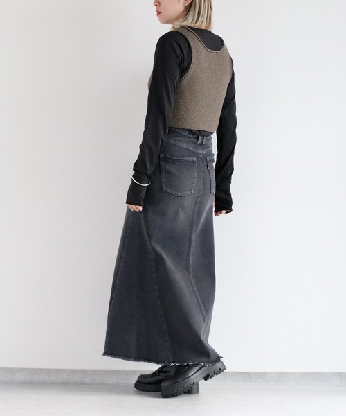 cepo（セポ）の「フィンガーホールロングスリーブTee（Tシャツ/カットソー・レディース・ブラック/ブラウン/オフホワイト/オレンジ/ブルー/サックスブルー/イエロー・M）」の10枚目の写真