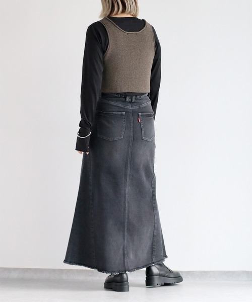 cepo（セポ）の「フィンガーホールロングスリーブTee（Tシャツ/カットソー・レディース・ブラック/ブラウン/オフホワイト/オレンジ/ブルー/サックスブルー/イエロー・M）」の9枚目の写真