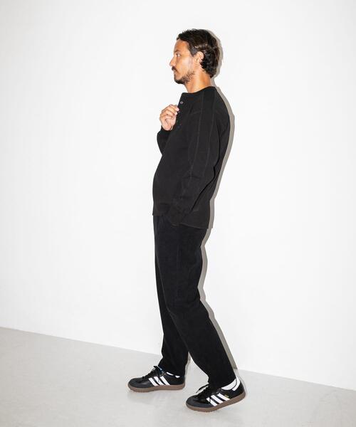 URBAN RESEARCH Sonny Label（アーバンリサーチサニーレーベル）の「OOPS　サーマルヘンリーネックプルオーバー（Tシャツ/カットソー・メンズ・チャコールグレー/ネイビー/ブラック・LARGE/MEDIUM）」の7枚目の写真