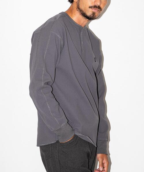 URBAN RESEARCH Sonny Label（アーバンリサーチサニーレーベル）の「OOPS　サーマルヘンリーネックプルオーバー（Tシャツ/カットソー・メンズ・チャコールグレー/ネイビー/ブラック・LARGE/MEDIUM）」の19枚目の写真