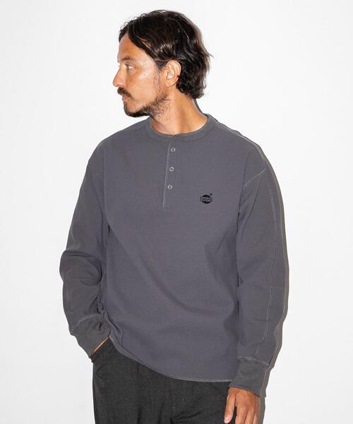 URBAN RESEARCH Sonny Label（アーバンリサーチサニーレーベル）の「OOPS　サーマルヘンリーネックプルオーバー（Tシャツ/カットソー・メンズ・チャコールグレー/ネイビー/ブラック・LARGE/MEDIUM）」の20枚目の写真