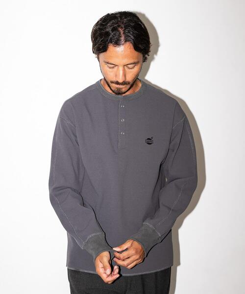 URBAN RESEARCH Sonny Label（アーバンリサーチサニーレーベル）の「OOPS　サーマルヘンリーネックプルオーバー（Tシャツ/カットソー・メンズ・チャコールグレー/ネイビー/ブラック・LARGE/MEDIUM）」の21枚目の写真
