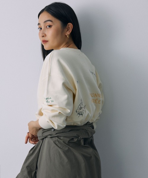 BABYLONE（バビロン）の「【La Hutte】＜別注＞刺繍sweat（Tシャツ 