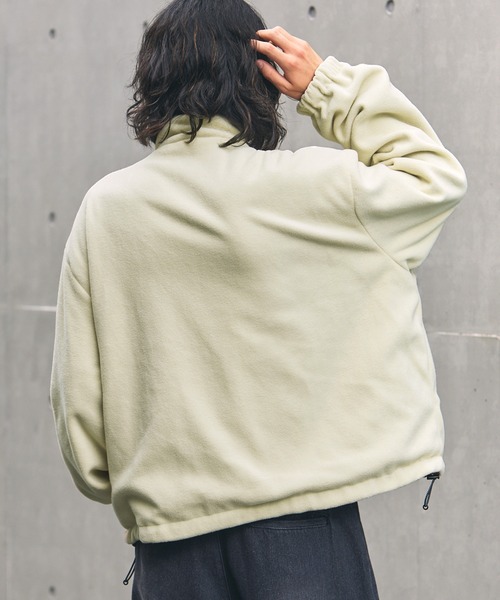 The unormwind(ザアンノームワインド)の「胸刺繍ロゴ裾ドローコードリバーシブルテックナイロン&フリース長袖ジャケット(その他アウター・メンズ・ブラック系/ブラウン系/ネイビー系・L/M/S/XL)」の19枚目の写真