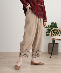 EMAGO 裾刺繍コクーンパンツ