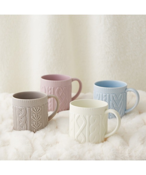 ニットマグ ブルー（グラス/マグカップ/タンブラー）｜Francfranc