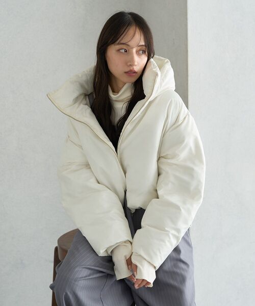 セール】2wayパファー ショートブルゾン（ダウンジャケット/コート