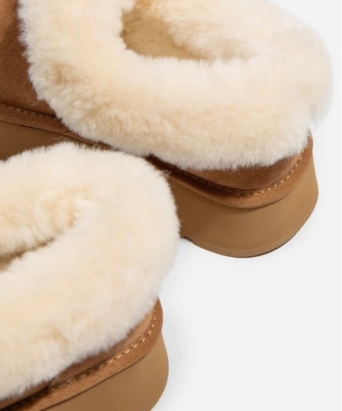 WEGO（ウィゴー）の「WEGO/大人気NO.1！フェイクムートンファーローブーツ（ブーツ・レディース・キャメル/ブラック・MEDIUM/LARGE/SMALL）」の10枚目の写真