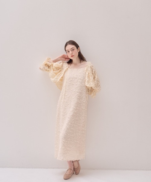 muguet（ミュゲ）の「シャギージャガードキャミワンピース(調節