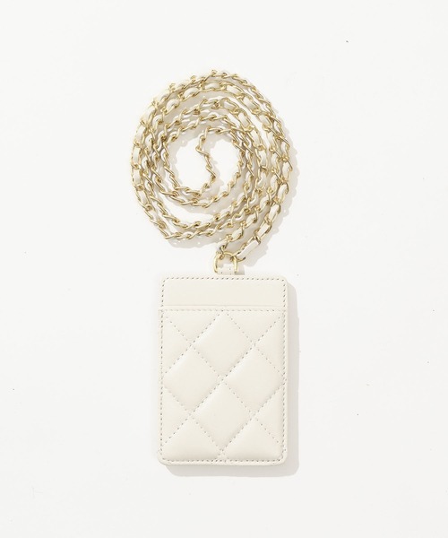 キルティングカードケース（ショルダーストラップ付）（カードケース