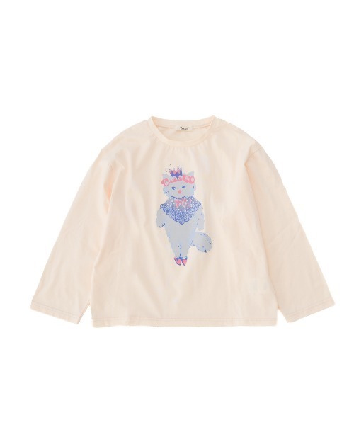 unica(ユニカ)の「おめかしcatスパンコールロンT(Tシャツ/カットソー・レディース・オフホワイト/ブラック・F)」の10枚目の写真