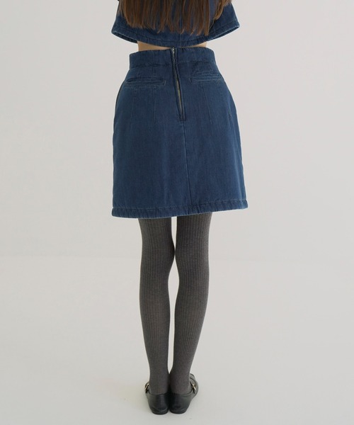 セール】PADDED DENIM SKIRT（デニムスカート）｜CLANE（クラネ