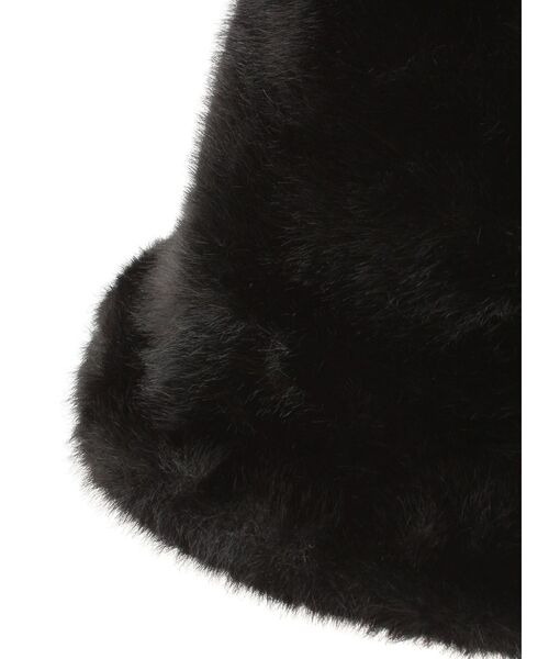 LAGUNAMOON（ラグナムーン）の「シャギーファーバケットハット（ハット・レディース・ホワイト/ブラック・FREE）」の8枚目の写真