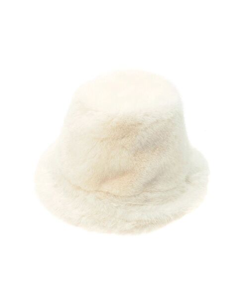 LAGUNAMOON（ラグナムーン）の「シャギーファーバケットハット（ハット・レディース・ホワイト/ブラック・FREE）」の16枚目の写真