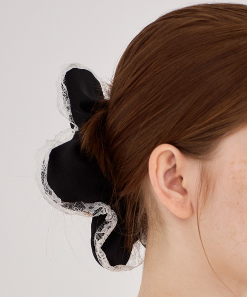 flower lace chouchou - フラワーレースシュシュ（シュシュ）｜ANU