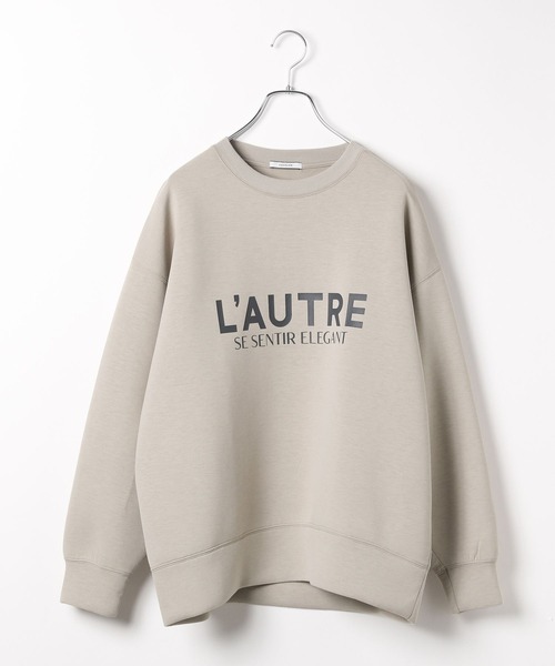 BAYFLOW（ベイフロー）の「[軽量で柔らか]アソートロゴダンボールプルオーバー（Tシャツ/カットソー・レディース・オフホワイト/チャコール/ベージュ/ピンク・FREE）」の16枚目の写真